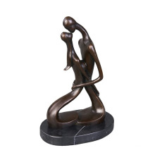 Abstrakte Messingstatue-Liebhaber-moderne Bronzeskulptur Tpy-694